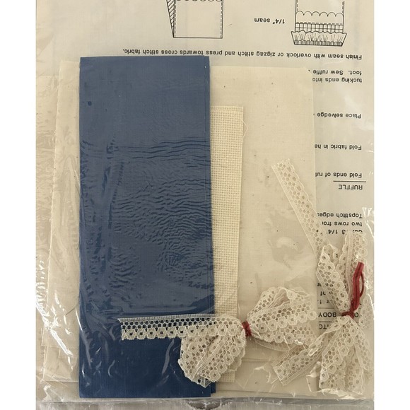 VTG Dale Burdett Tea Towel Counted Cross Stitch Sewing Kit Gaggle of Geese NOS - Picture 3 of 4